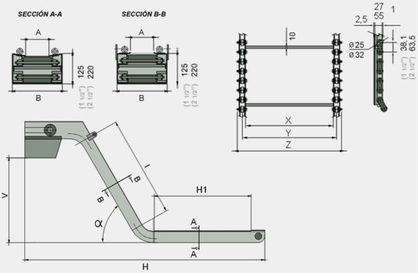 Convoyeurs 1 1/2” & 2 1/2”